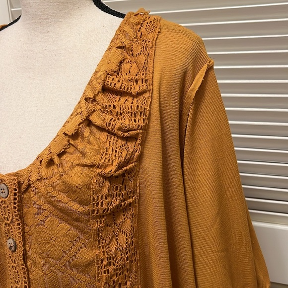Free People Mae Top in Russet Orange, Size Small - Picture 9 of 17